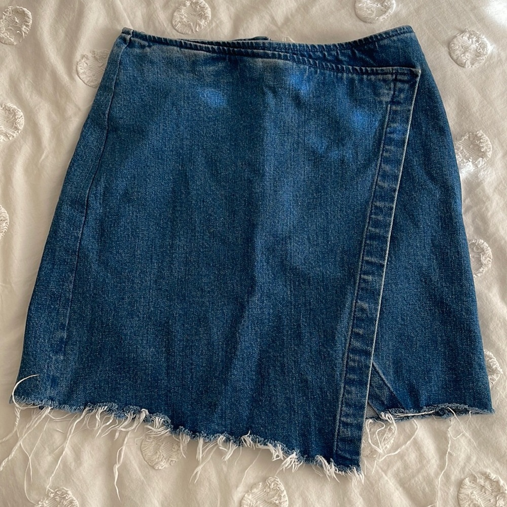 Madewell jean skirt